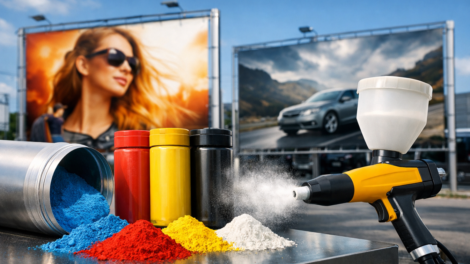 Farba proszkowa do Banerów Zewnętrznych